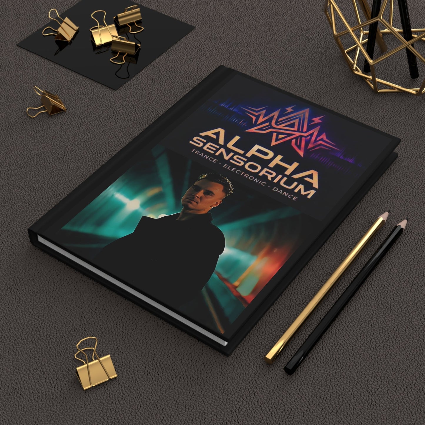Hardcover Journal — Alpha Sensorium Trance Music & 'I'll Always Have Your Back' Photo Notebook