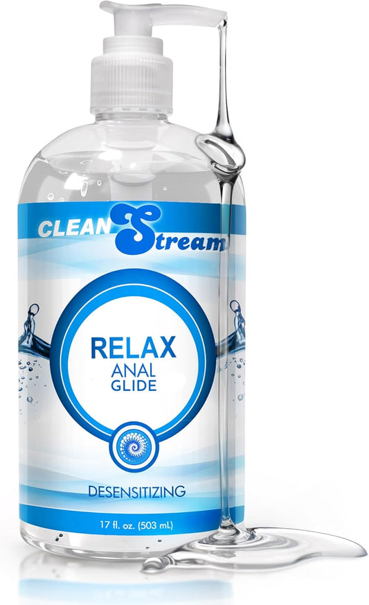 Relax Unscented Lubricant, Silky Liquid Formula, Toy Safe for Men and Women, Comfortenhancing Personal Lube, 17 Oz Bottle, Compatible with Intimate Accessories