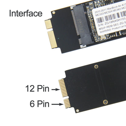 New 128GB 256GB 512GB 1TB SSD for Apple Macbook Air A1369 A1370 HDD Solid State Drive Mac Air 2010-2011 Macbook Air 3.1 4.1 SSD