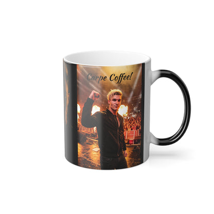 Color-Changing Mug — Neon DJ Portrait Design (11 oz)
