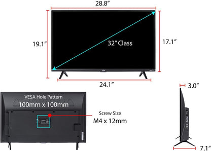 32-Inch 1080P Roku Smart LED TV - 32S327, 2019 Model