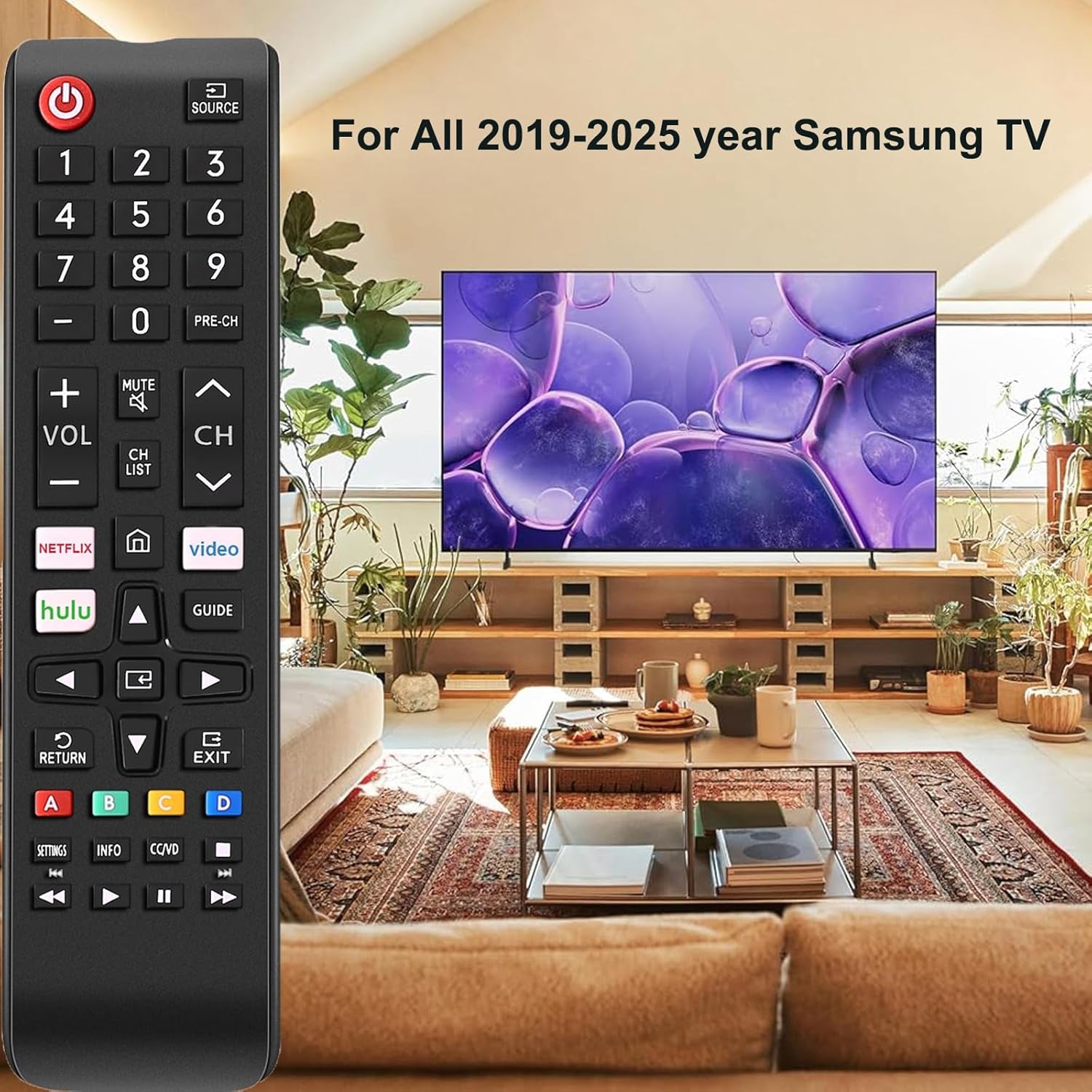 Universal Remote Control for All Samsung TV Compatible with All Samsung LCD LED HDTV 3D Smart Tvs Models