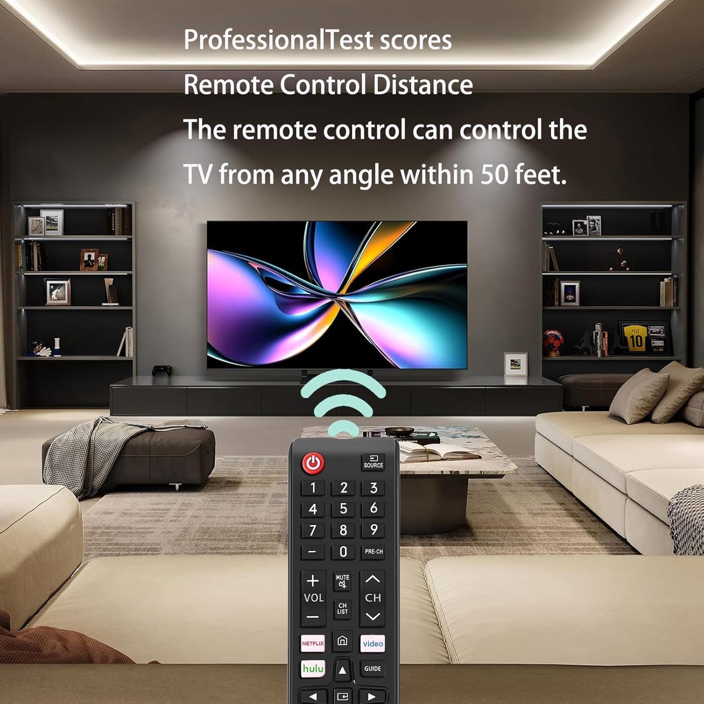 Universal Remote Control for All Samsung TV Compatible with All Samsung LCD LED HDTV 3D Smart Tvs Models