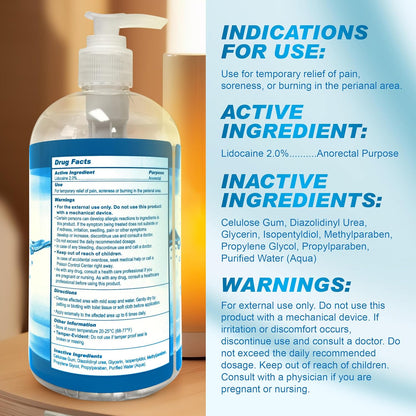 Relax Unscented Lubricant, Silky Liquid Formula, Toy Safe for Men and Women, Comfortenhancing Personal Lube, 17 Oz Bottle, Compatible with Intimate Accessories
