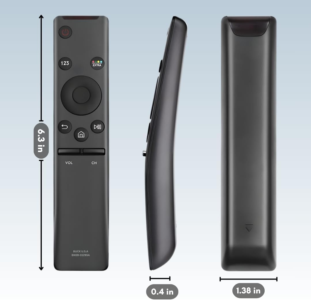 2 Pack BN59-01295A Samsung TV Remote Control Replacement for Smart TV - Easy Setup, Durable Design, Universal Remote - Works with Samsung Smart, QLED, UHD, 4K, Curved, LED, LCD, & HDTV Models