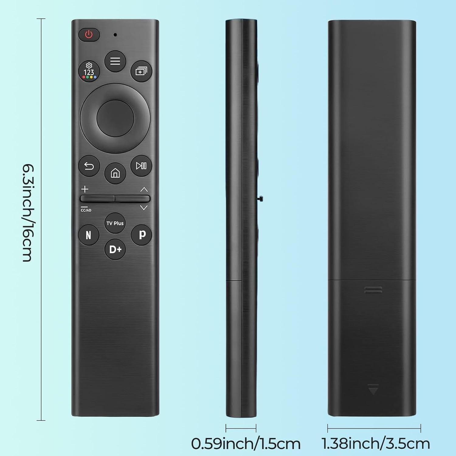 Replacement Samsung TV Remote, Universal Smart TV Remote Control BN59-01385A for Samsung LED LCD QLED UHD Frame Tvs, 4 Easy One-Click Shortcut Buttons, No Setup Needed (NO Voice Function)