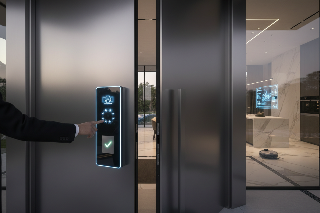 POV Futuristic Home Entry